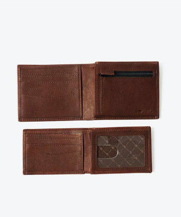 Rip Curl K-Roo RFID 2 In 1 Leather Wallet - Brown